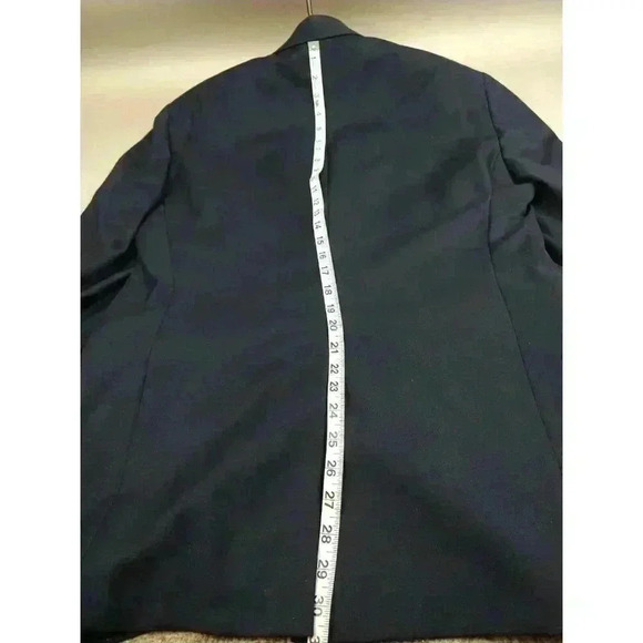 LRL Ralph Lauren Blazer Sport Coat Jacket Sz 41R Navy Blue Gold Button 100% Wool - Picture 12 of 14